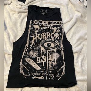 Blackcraft Horror Shirt (Sleeves Cut Off)